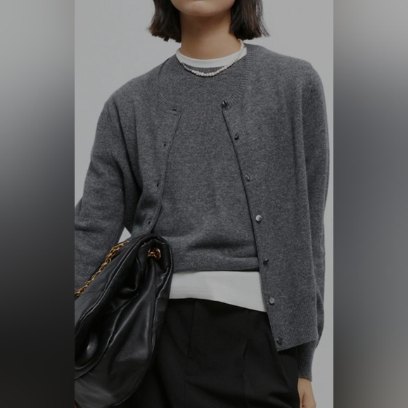 INFFTRU Sweaters - Stunning Cashmere Wool Blend Cardigan W/  Sweater Vest Small Academia INFFTRU